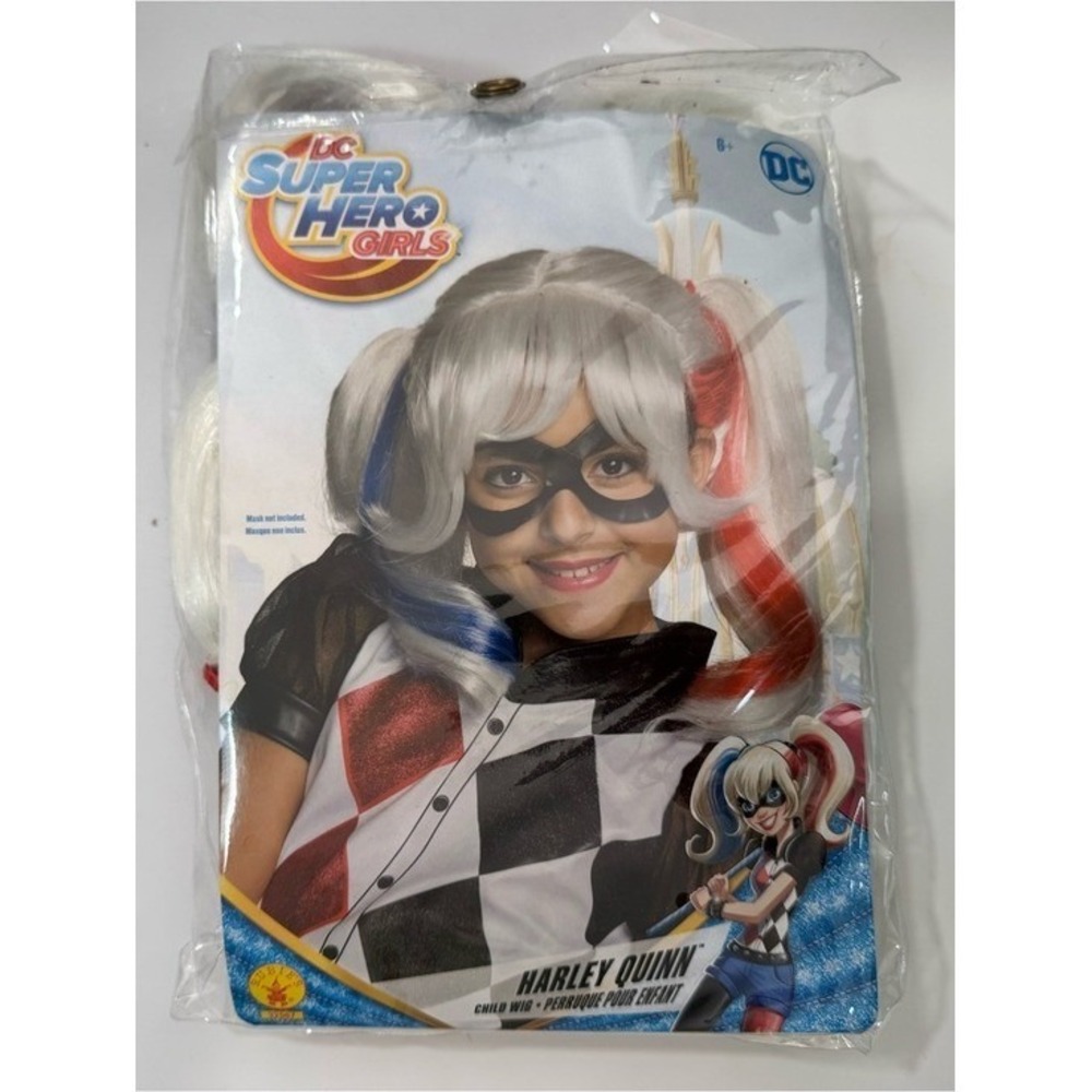 Rubie's x DC Harley Quinn Wig NIP Super Hero Girls Halloween Anti-Hero Costume